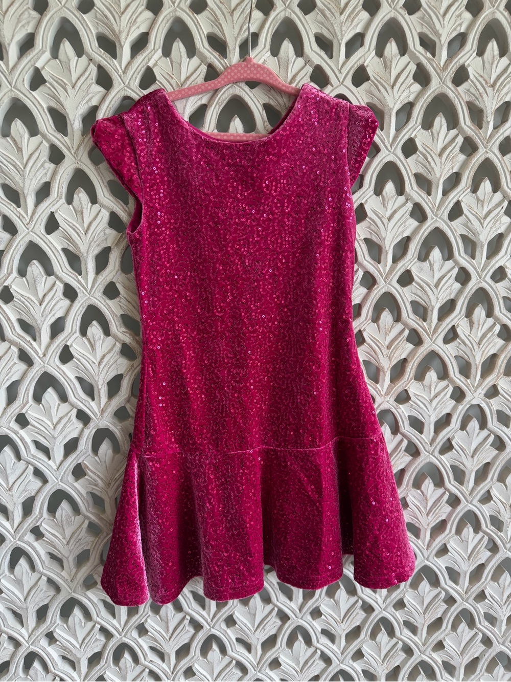 The Children's Place Sequin Velvet Dress Size 5/6